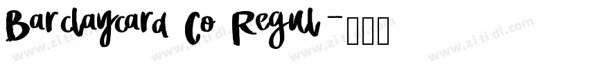 Barclaycard Co Regul字体转换